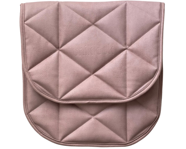 Quilted Vegan Leather Mat — Pink