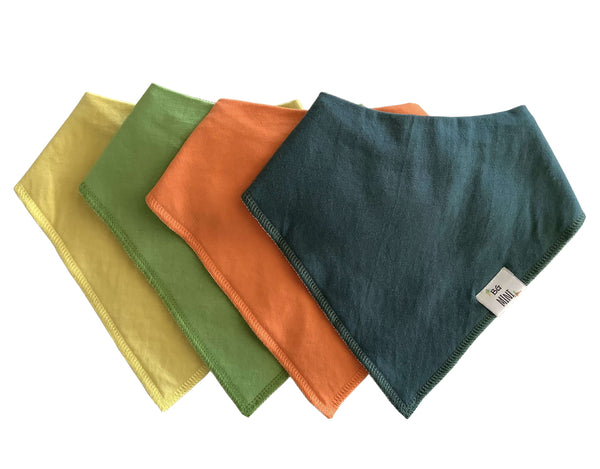 Neo Organic Cotton Bandana Bibs — Solid Colors