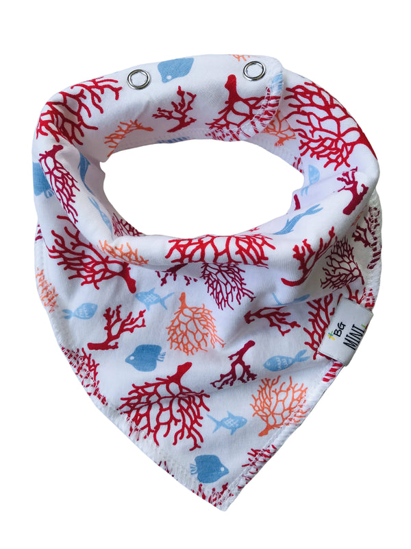 Organic Cotton Bandana Bibs — Endangered Species Print