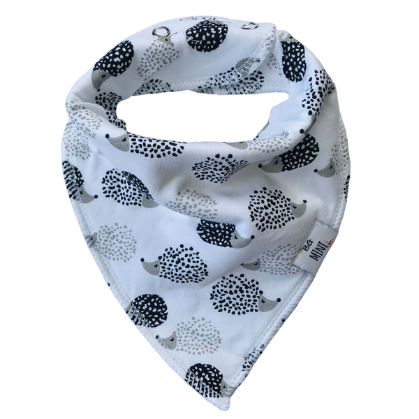 Avery Organic Cotton Bandana Bibs — Black & White Neutral