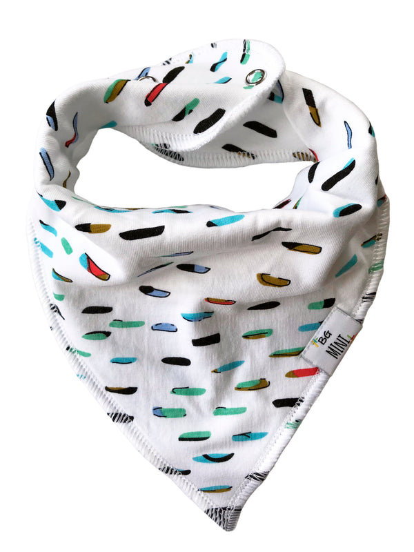 Enzo Organic Cotton Bandana Bibs — Baby Boy