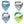 Load image into Gallery viewer, Four organic bibs for babies, with different patterns and colors, displayed in two rows.
