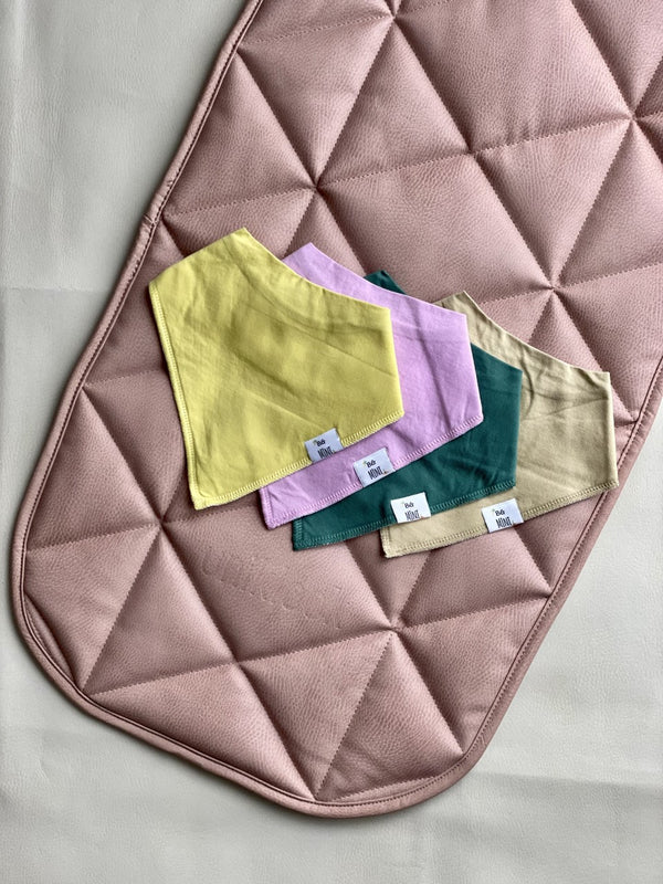 Lili Organic Cotton Bandana Bibs — Bold Colors